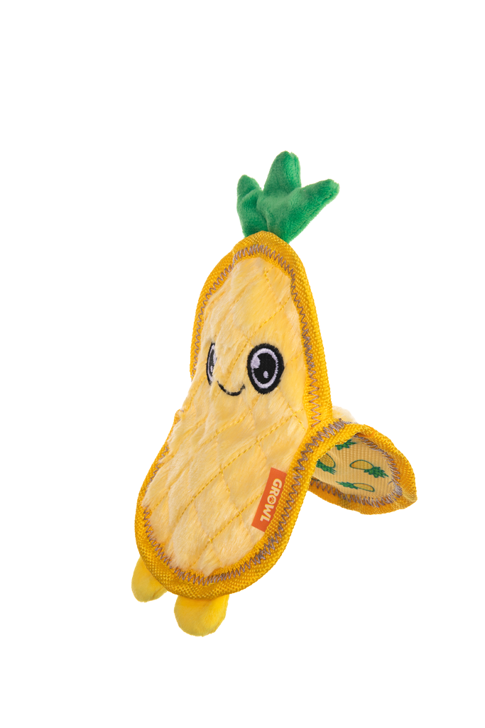 Growl Flip Floppz Penny de Ananas Speelgoed voor Honden - afbeelding 3