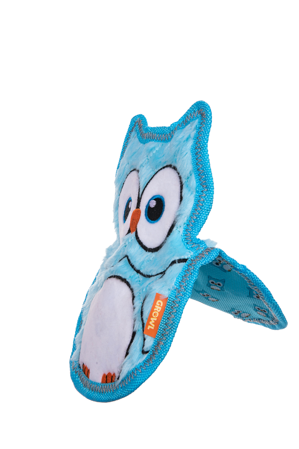 Growl Flip Floppz Ollie de Uil - Speelgoed voor Honden - afbeelding 3