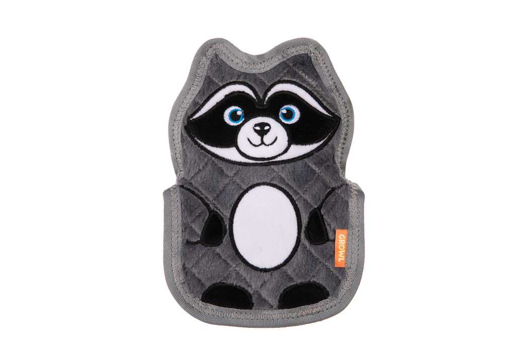 Growl Flip Floppz Randy de Wasbeer - Speelgoed voor Honden - afbeelding 2