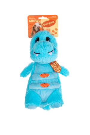 Growl Stomperz Terry de blauwe Tyranosaurus-Rex pluche speelgoed