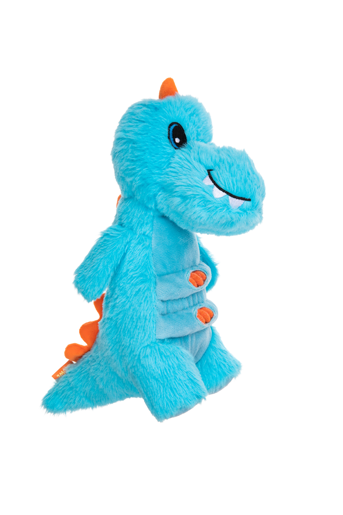 Growl Stomperz Terry de blauwe Tyranosaurus-Rex pluche speelgoed - afbeelding 3