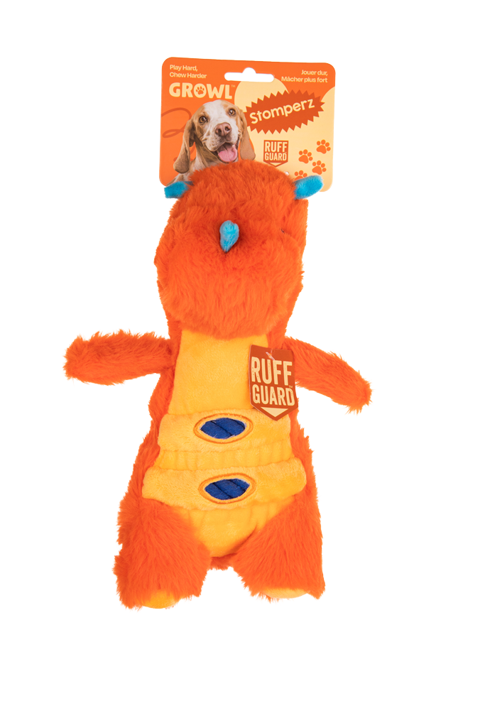 Growl Stomperz Tina de Oranje Triceratops - Dinosaurus Pluche Speeltje - afbeelding 1