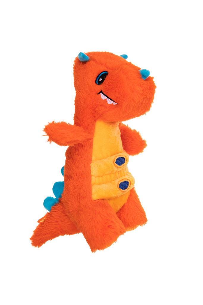 Growl Stomperz Tina de Oranje Triceratops - Dinosaurus Pluche Speeltje - afbeelding 3
