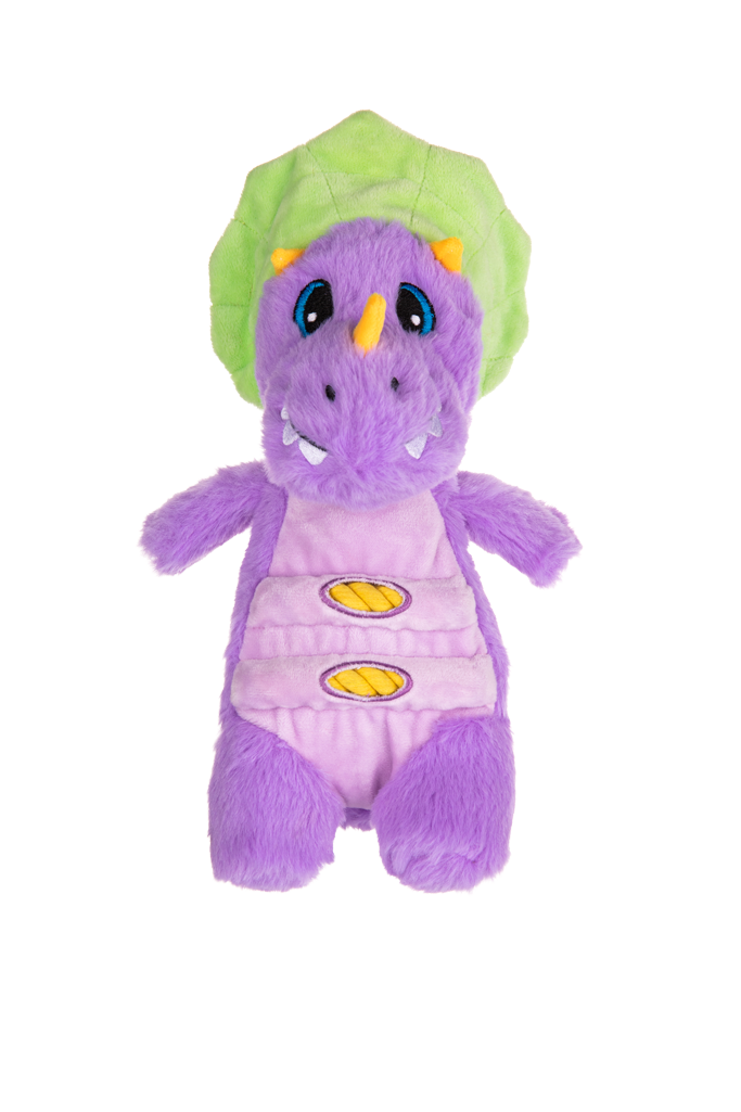 Growl Stomperz Benny de Paarse Brachiosaurus - Pluche Speelgoed voor Honden - afbeelding 2