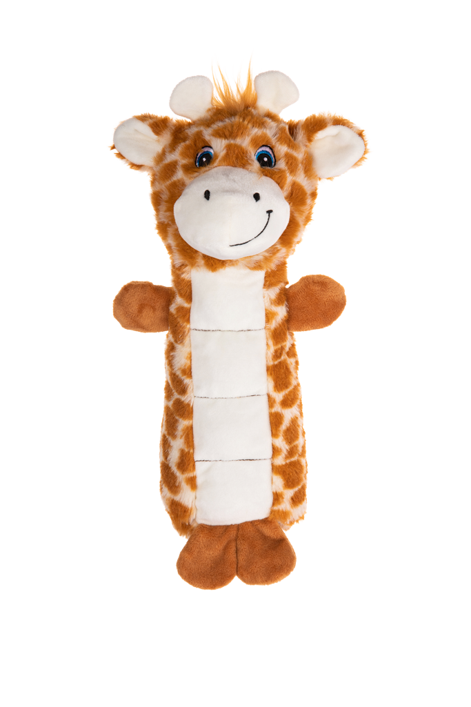 Growl Belly Busters Ginny de Giraffe - Pluche Hondenspeeltje - afbeelding 2