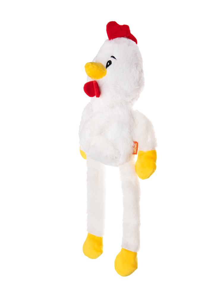 Growl Pulldozers Chuck de Kip - Interactief Pluche Hondenspeeltje - afbeelding 3