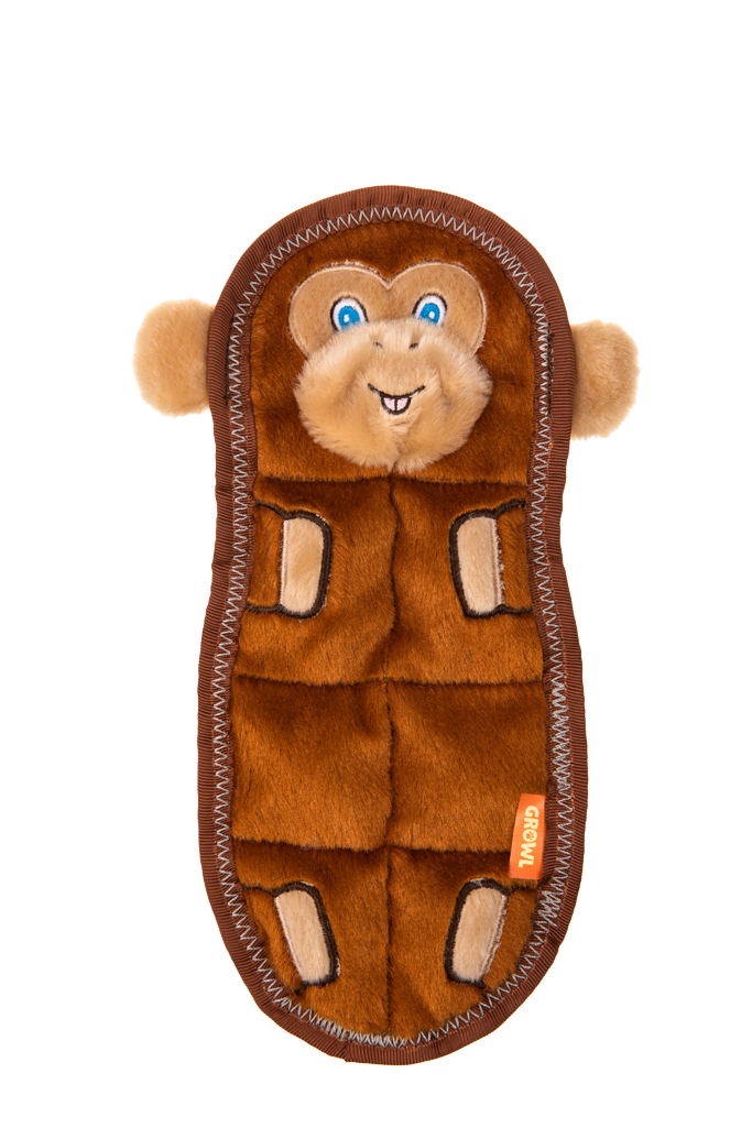 Growl Zoo Matz Mildred de Aap - Interactief Pluche Speeltje voor Honden - afbeelding 2