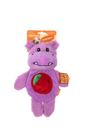 Growl Snackerz Hilda de Hippo - Interactief Pluche Hondenspeeltje