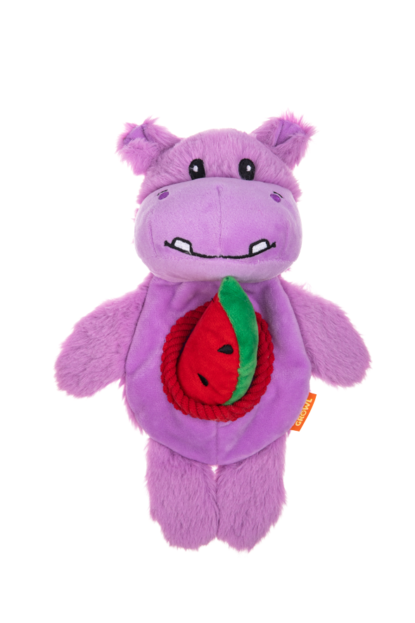 Growl Snackerz Hilda de Hippo - Interactief Pluche Hondenspeeltje - afbeelding 2