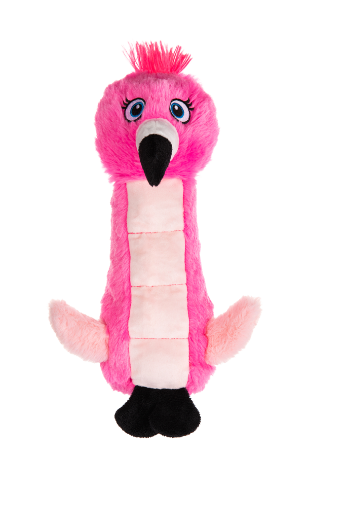 Growl Belly Burdz Fione de Flamingo hondenspeeltje - afbeelding 2