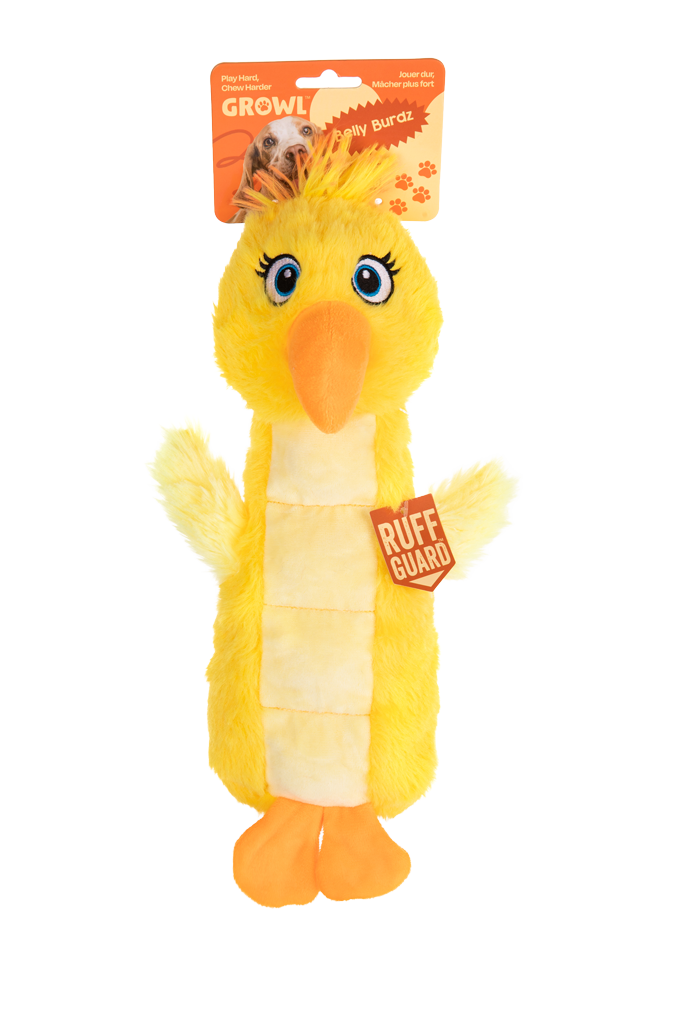 Growl Belly Burdz Sunny de Kanarie - Pluche Hondenspeeltje - afbeelding 1