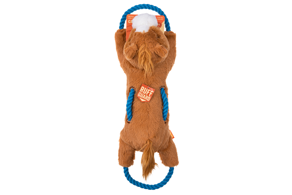 Growl Haystackerz Hayride het Paard - Stevig Touw- en Pluche Hondenspeeltje - afbeelding 1