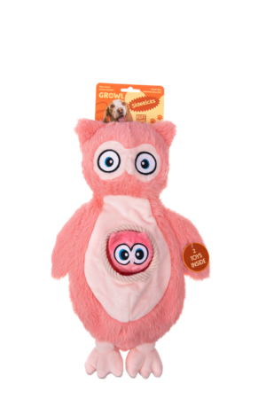 Growl Sidekicks Hoot en Hootlet - Zachte Pluche Speeltjes voor Honden