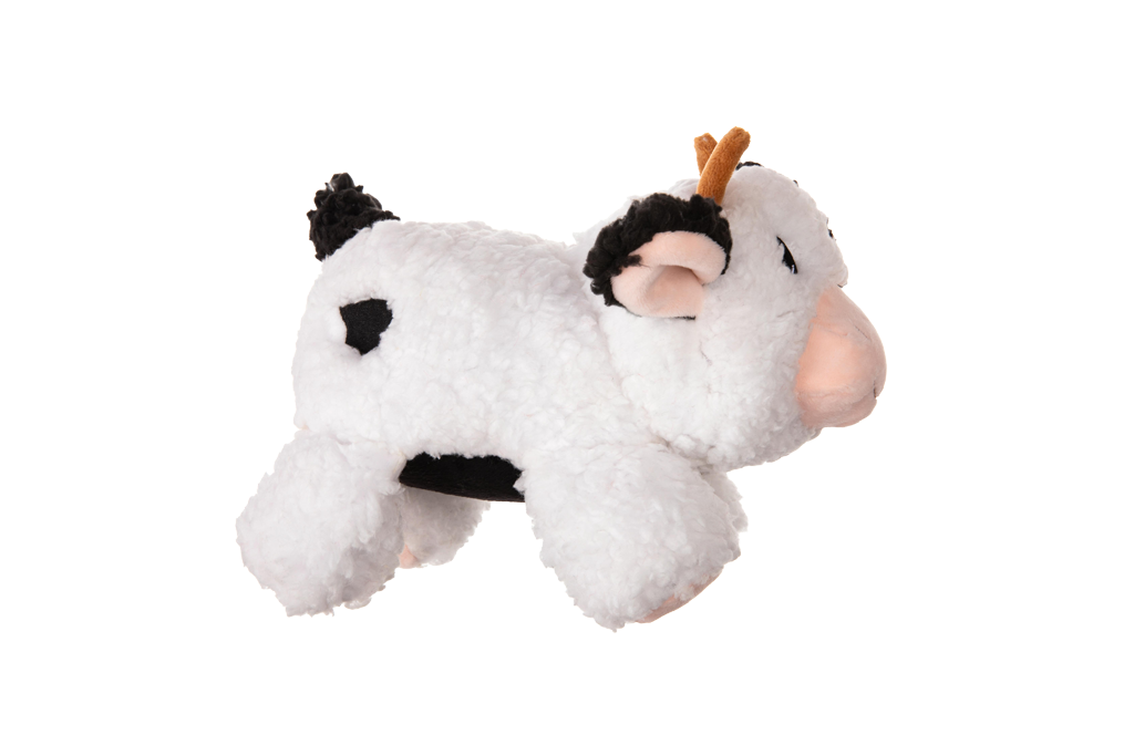 Growl Fuzzaroos Coco de Koe - Zacht Pluche Hondenspeeltje met Pieper - afbeelding 4