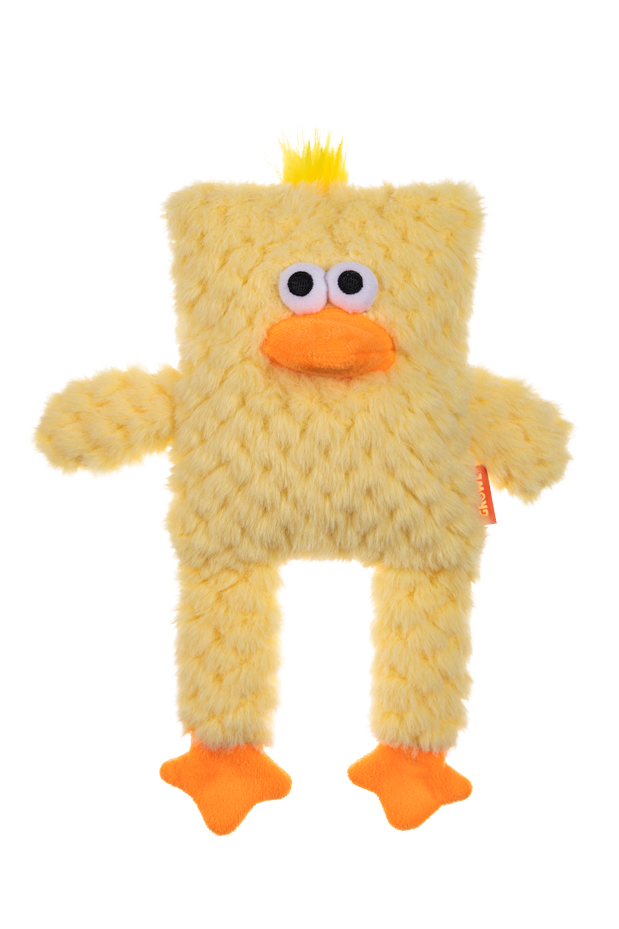 Growl Block Heads Cheepers het Kuikentje - Pluche Hondenspeeltje - afbeelding 2