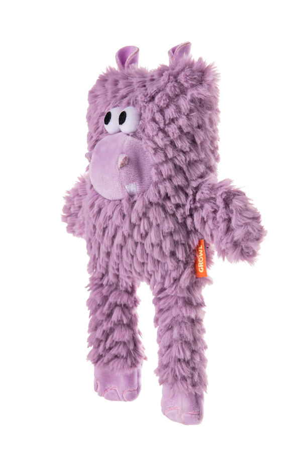 Growl Block Heads Chompy het Nijlpaard - Pluche Hondenspeeltje - afbeelding 3