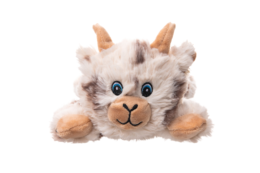 Growl Cuddlerz Nibblers de Geit - Pluche Hondenspeeltje met Piepers - afbeelding 2