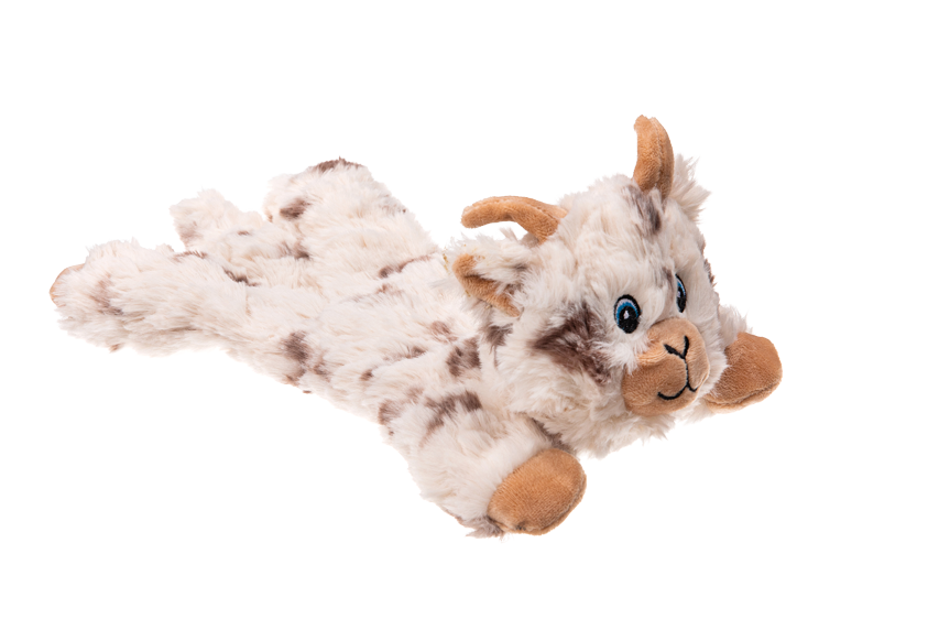 Growl Cuddlerz Nibblers de Geit - Pluche Hondenspeeltje met Piepers - afbeelding 3