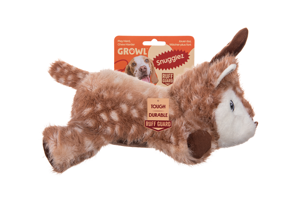 Growl Snugglez Daisy het Hert - Zacht en Stevig Hondenspeeltje - afbeelding 1