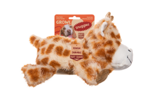 Growl Snugglez Glen de Giraffe - Zacht en Stevig Hondenspeeltje