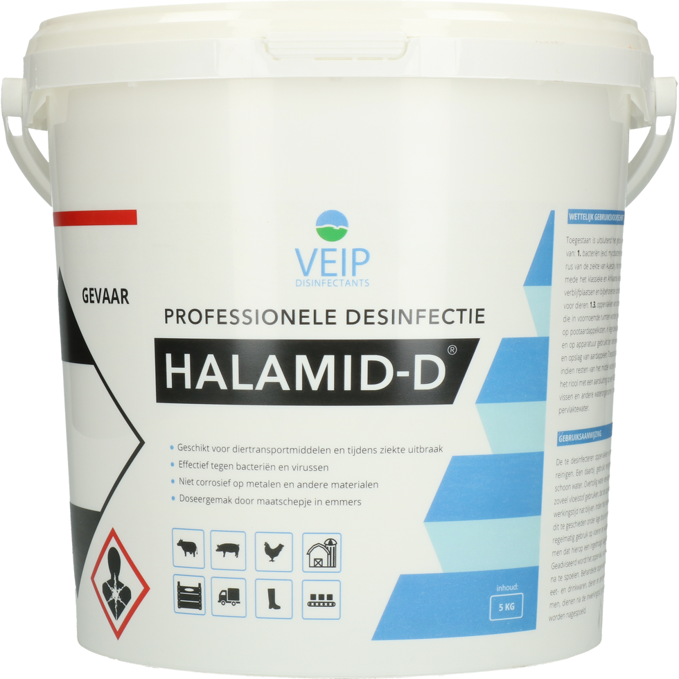 Halamid-D 5 kg - Desinfectiemiddel voor Dierverblijven - afbeelding 1