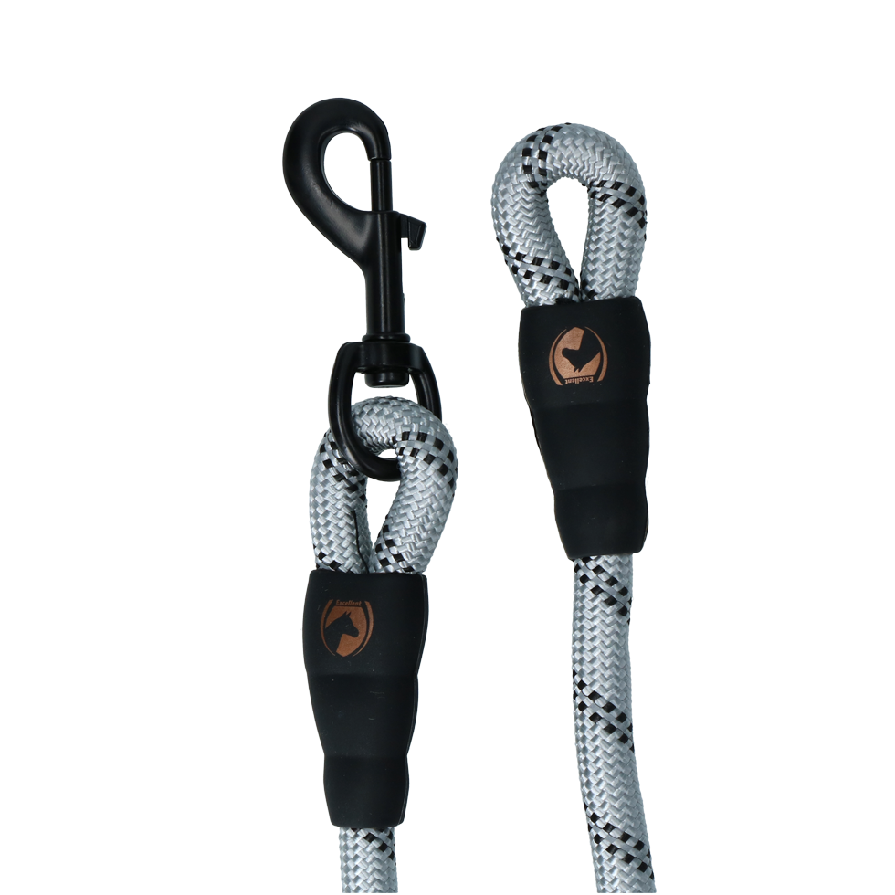 Halstertouw Exclusive Reflective Grijs 2m - Excellent - afbeelding 1