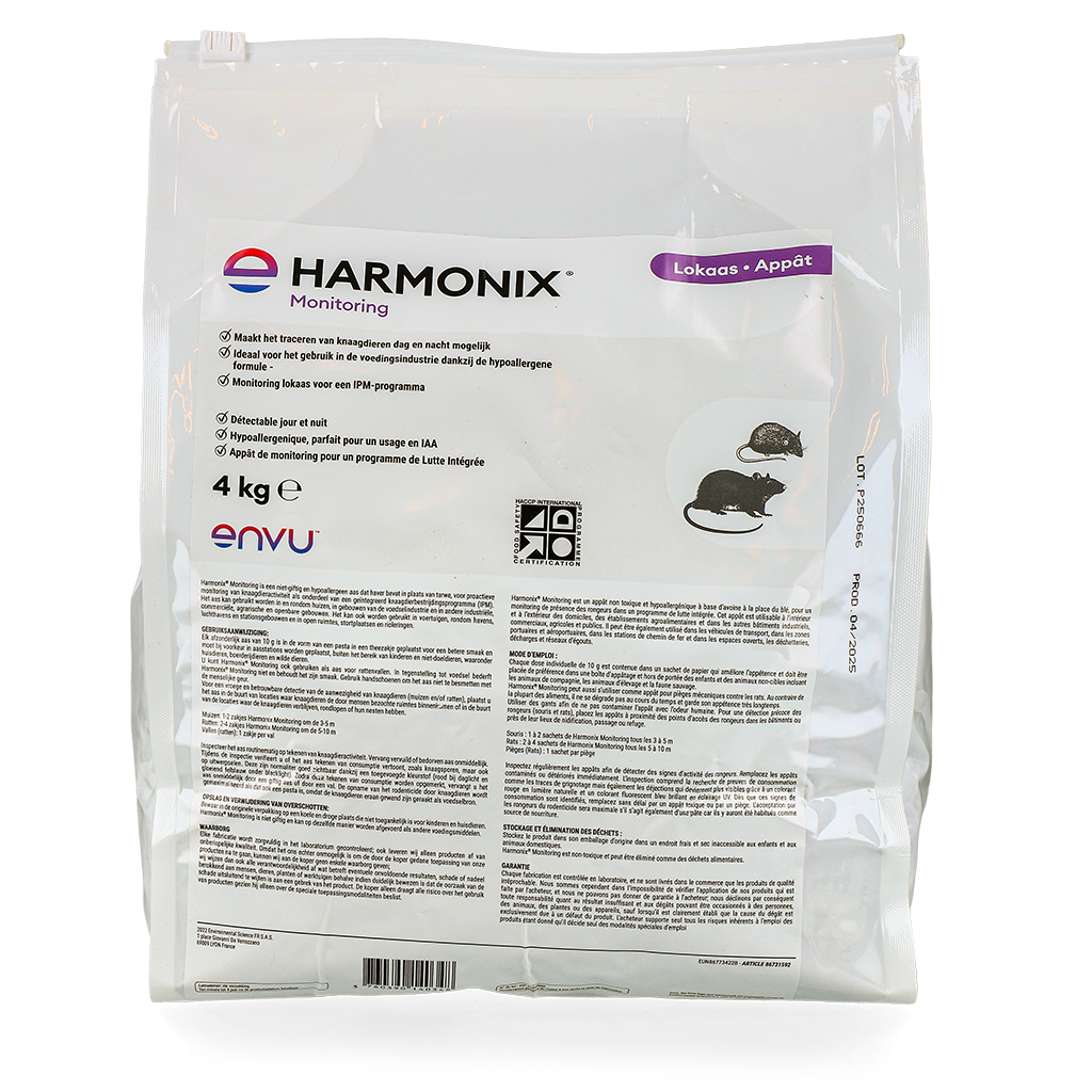 Harmonix Monitoring Paste 4 kg - Bayer - Lokmiddel voor Rat en Muis - afbeelding 1