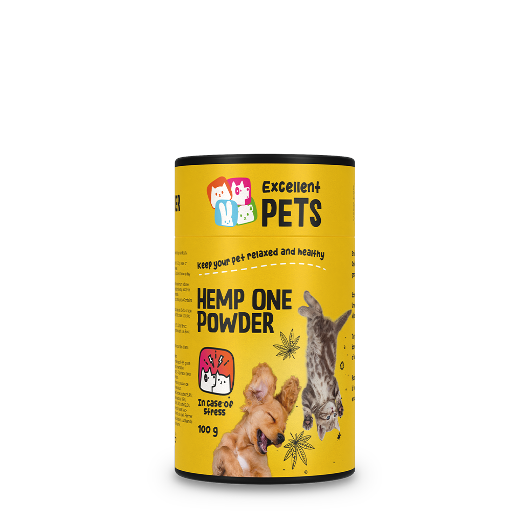 Excellent Pets Hemp One Powder 100 g - Hennepbloem Poeder voor Honden en Katten - afbeelding 1