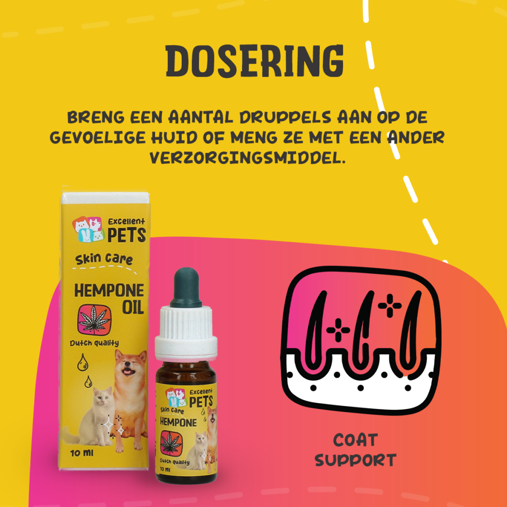 Excellent Pets HempOne Oil 10 ml - Huidverzorging voor Honden en Katten - afbeelding 5