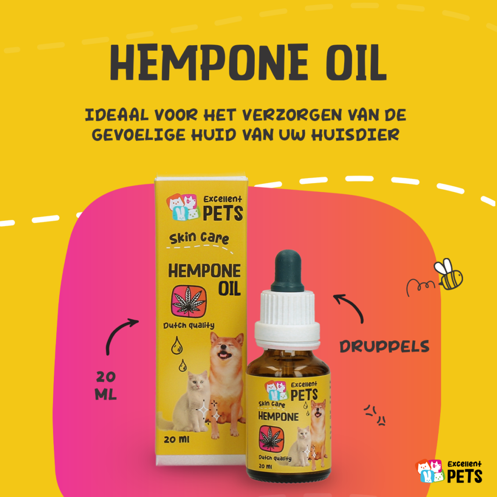 Excellent Pets HempOne Oil 20 ml - Huidverzorging voor Honden en Katten - afbeelding 2