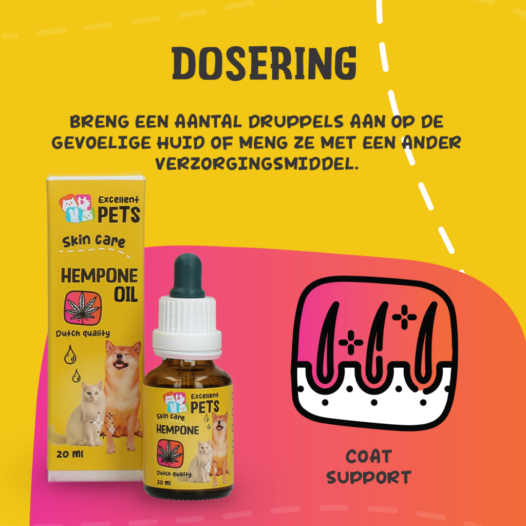 Excellent Pets HempOne Oil 20 ml - Huidverzorging voor Honden en Katten - afbeelding 5