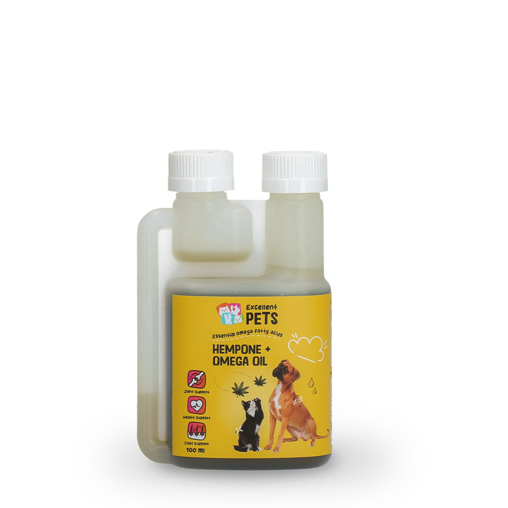 Excellent Pets HempOne + Omega Oil 100 ml voor honden en katten - afbeelding 1