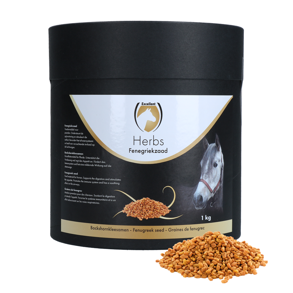 Excellent Horse Herbs Fenegriekzaad 1 kg - Voedermiddel voor Paarden