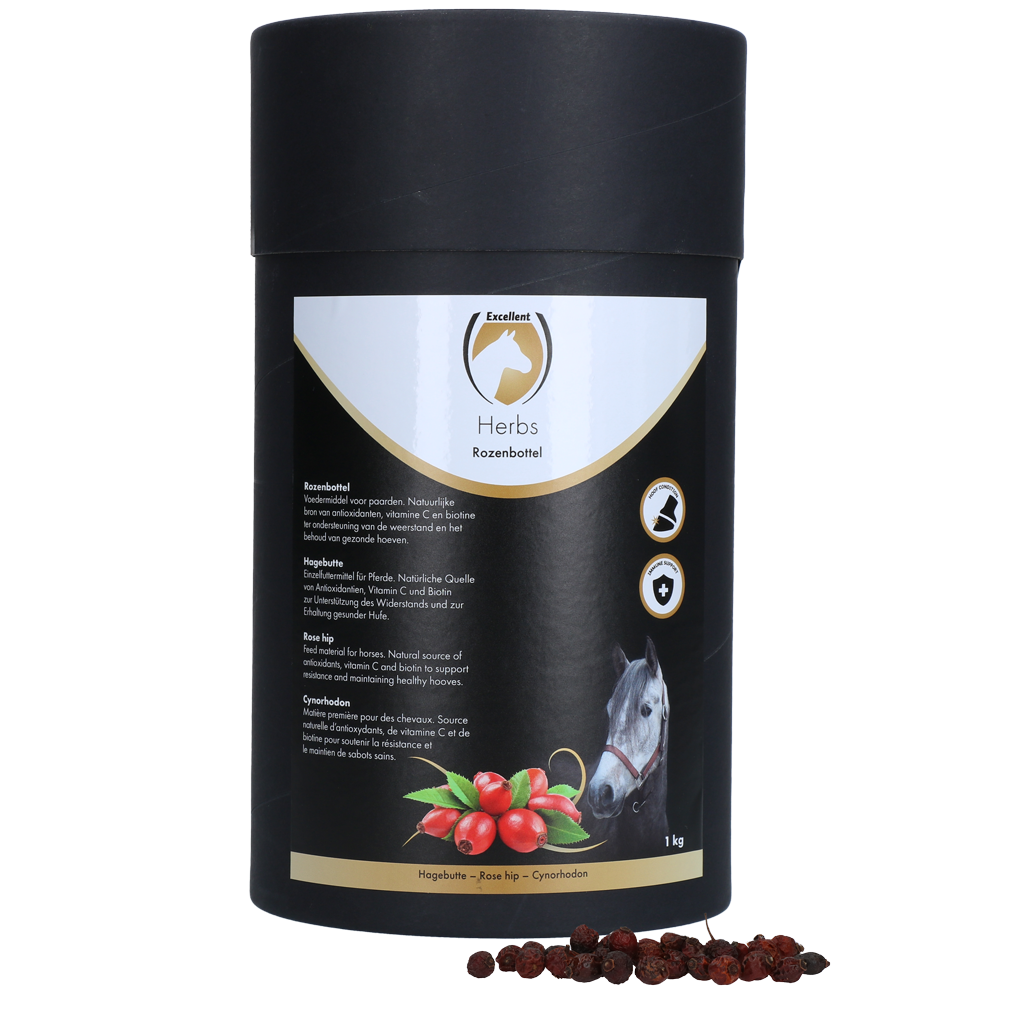 Excellent Horse Herbs Rozenbottel 1 kg - Supplement voor Paarden - afbeelding 1