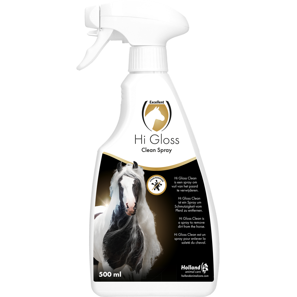Excellent Horse Hi Gloss Clean Spray 500 ml - Reinigen zonder wassen - afbeelding 1