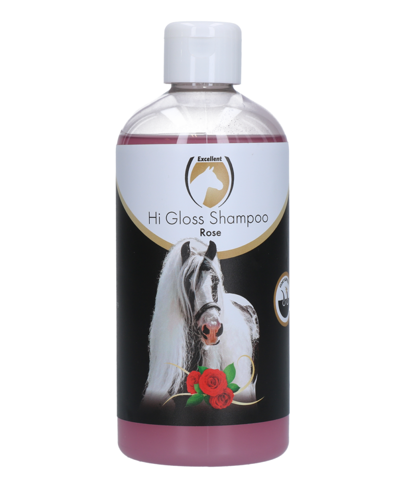 Excellent Horse Hi Gloss Shampoo Rose 500 ml - Verzorgende Vachtverzorging - afbeelding 1