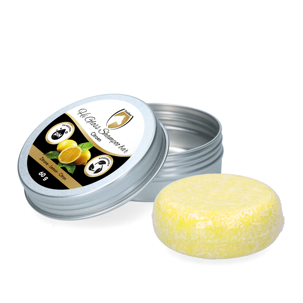 Excellent Horse Hi Gloss Shampoo Bar Citroen 60 g - afbeelding 1