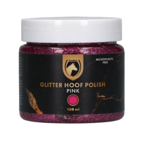 Excellent Horse Hi Gloss Glitter Hoof Polish Pink 150 ml