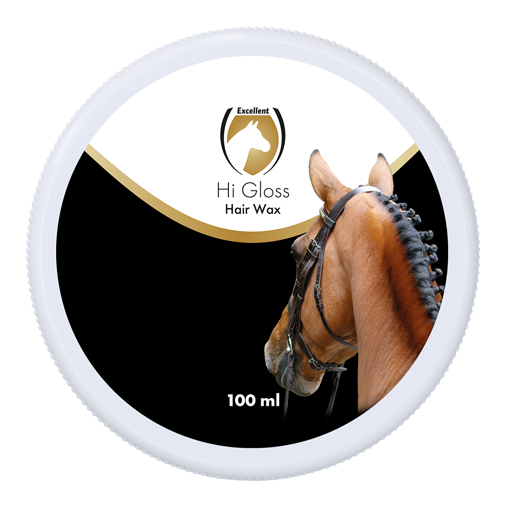 Excellent Horse Hi Gloss Hair Wax 100 ml - Voor verzorging van manen en staart - afbeelding 2