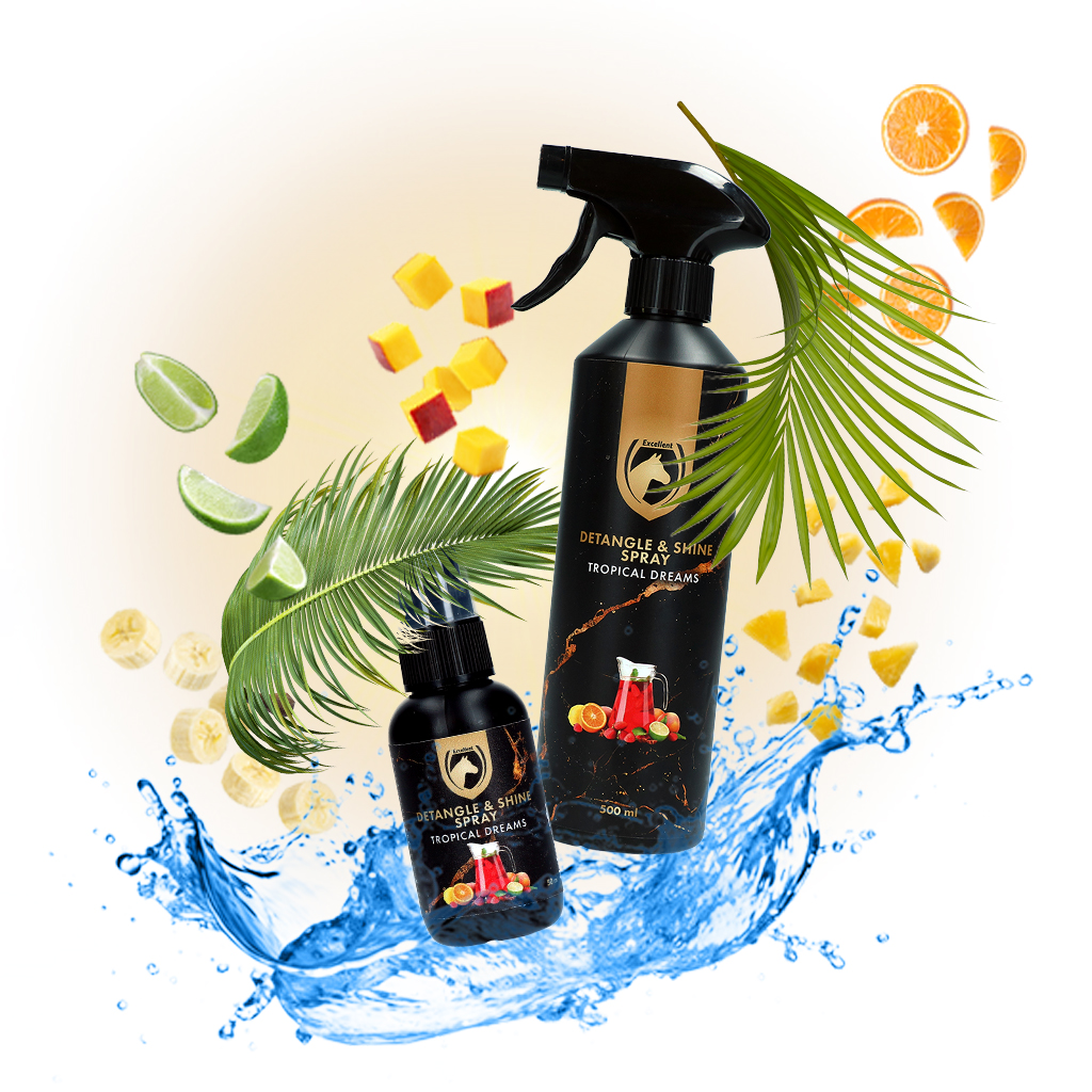 Excellent Horse Detangle & Shine Spray 50 ml Tropical Dreams - afbeelding 2