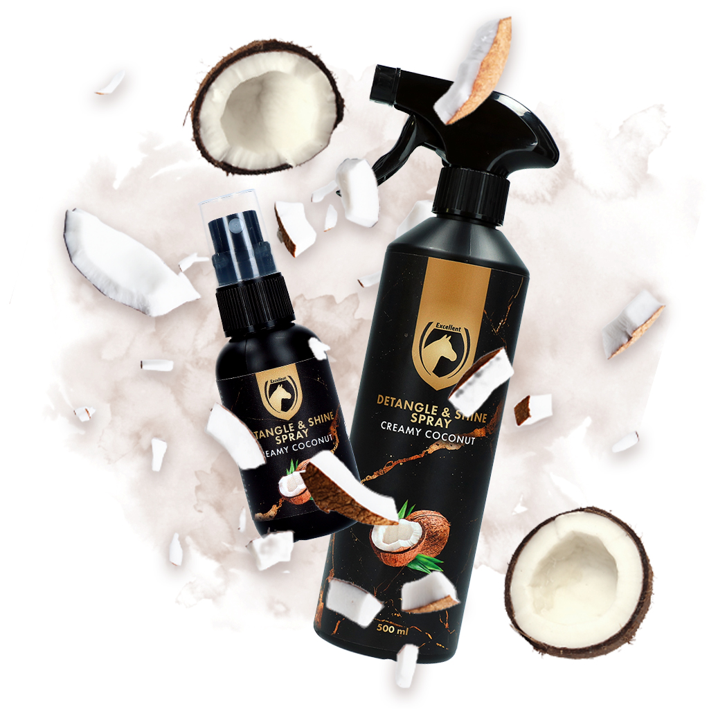 Excellent Horse Detangle & Shine Spray 50 ml Creamy Coconut - afbeelding 2
