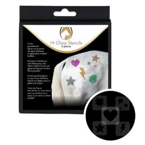 Excellent Horse Hi Gloss Stencils - Set van 5 sjablonen voor glitterpatronen