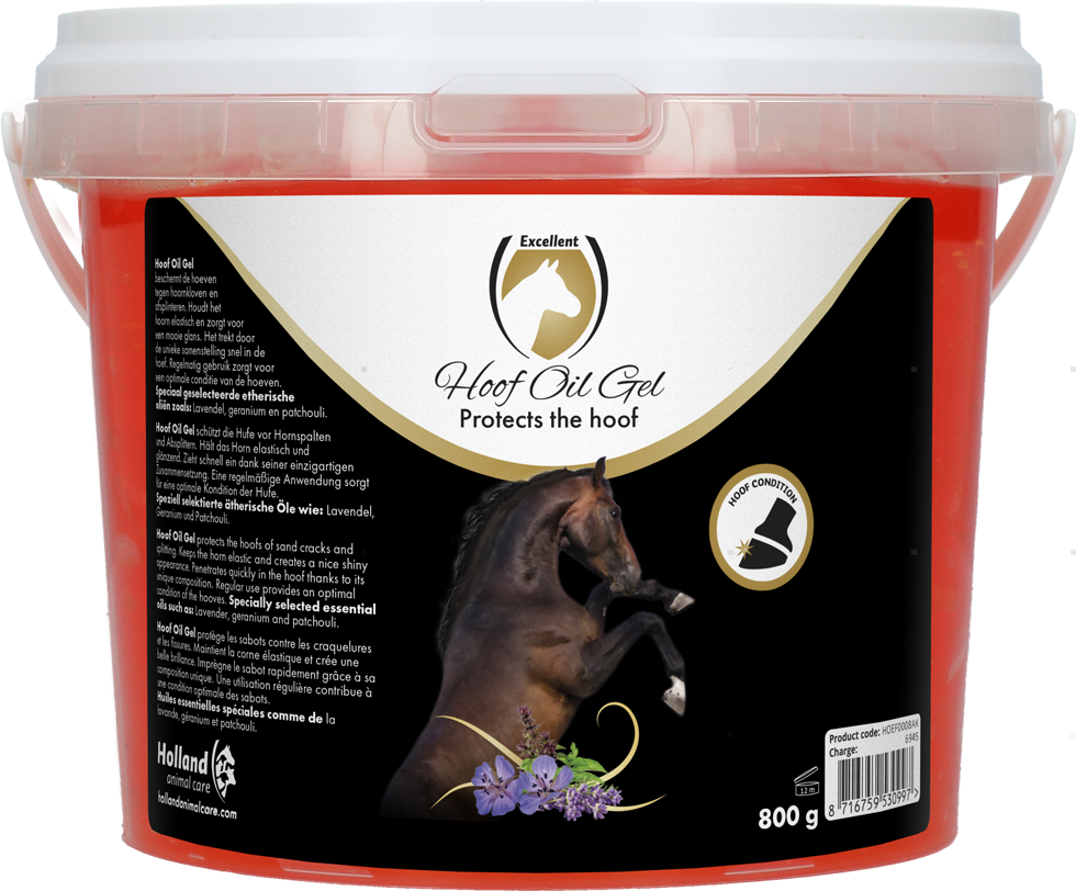 Excellent Horse Hoof Oil Gel 800 g - Hoefgel voor bescherming en glans - afbeelding 1