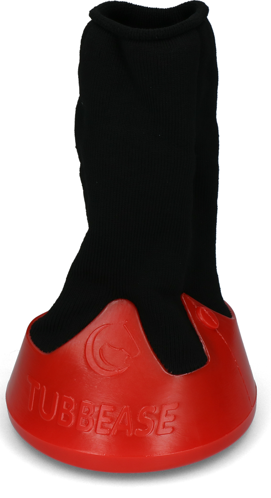 Hoefschoen 145 mm Rood Tubbease voor Paarden - afbeelding 1
