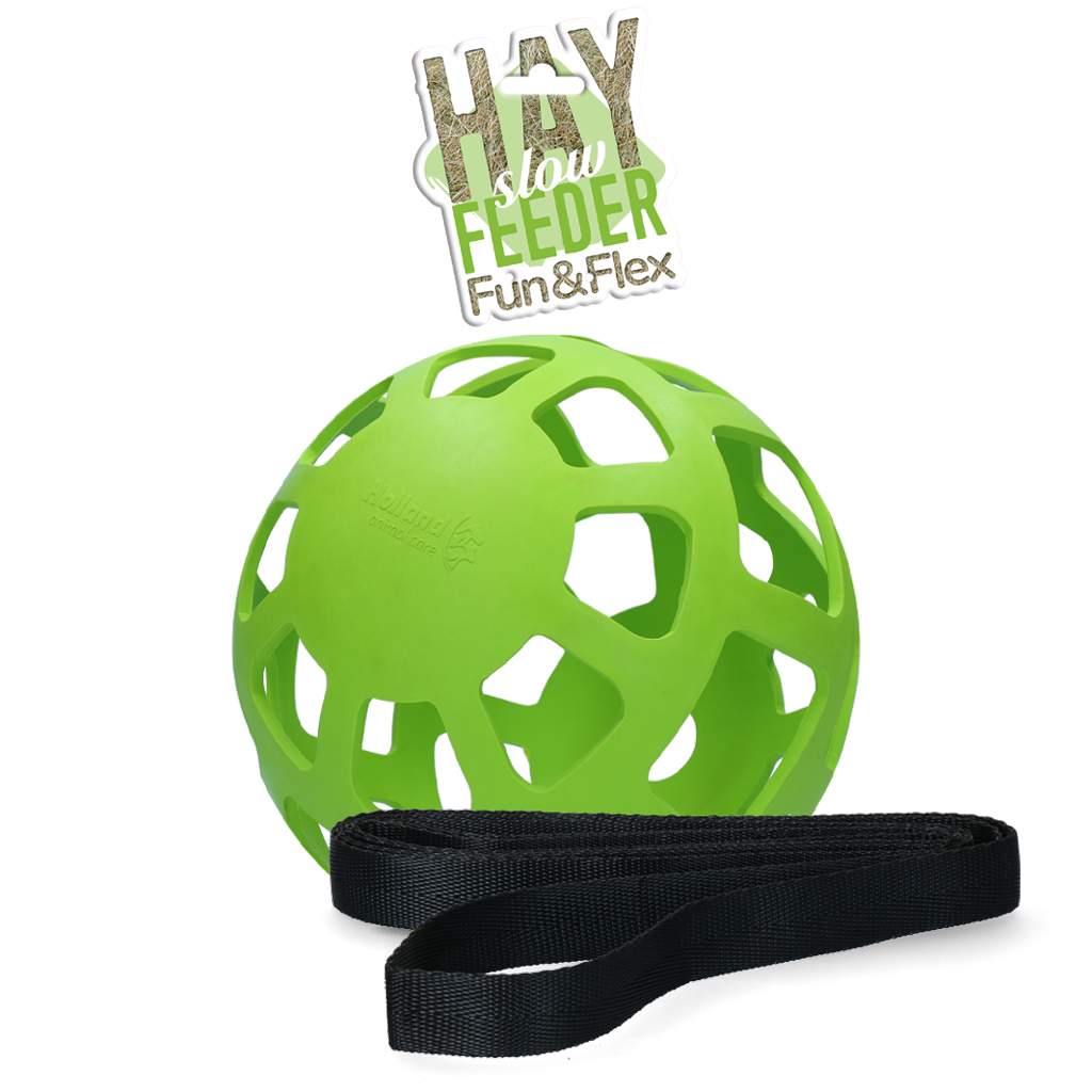 Hay Slow Feeder Fun & Flex Groen - Langzaam Voeren voor Paarden - afbeelding 1