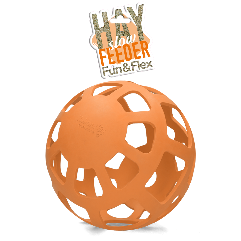 Hay Slow Feeder Fun & Flex Oranje - Langzaam Voeren voor Paarden - afbeelding 2