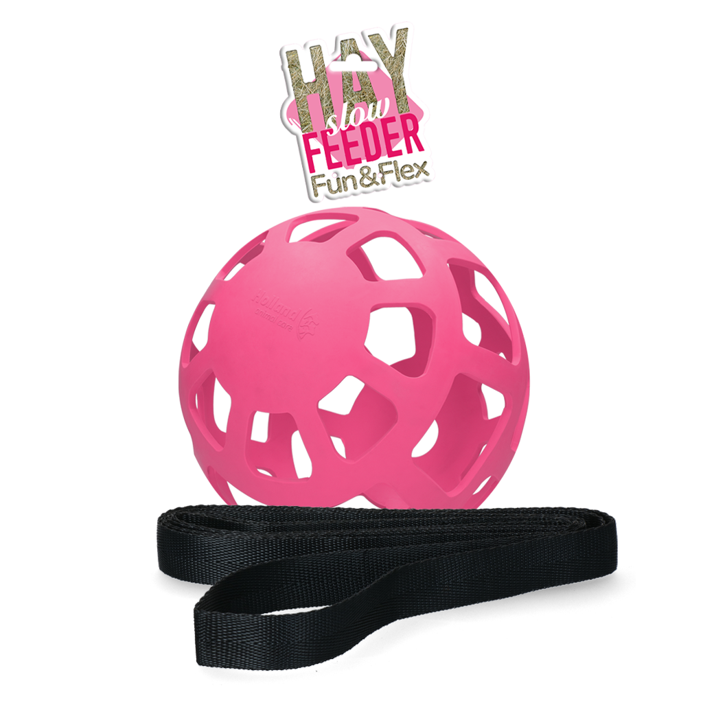 Hay Slow Feeder Fun & Flex Roze - Langzaam Voeren voor Paarden - afbeelding 1