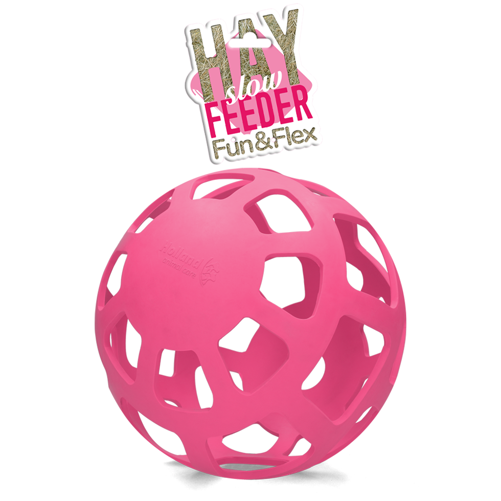 Hay Slow Feeder Fun & Flex Roze - Langzaam Voeren voor Paarden - afbeelding 2