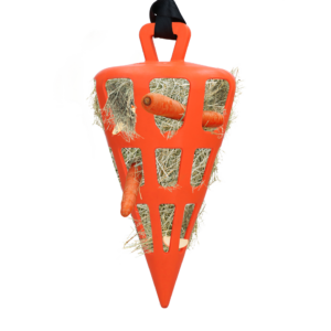 Hay Slow Feeder Fun & Flex Carrot Oranje - Langzaam Voeren voor Paarden