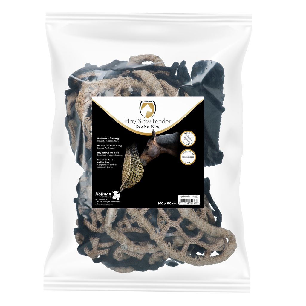 Hay Slow Feeder Net 10 kg (60/45 mm) - Hooinet voor Paarden - afbeelding 2